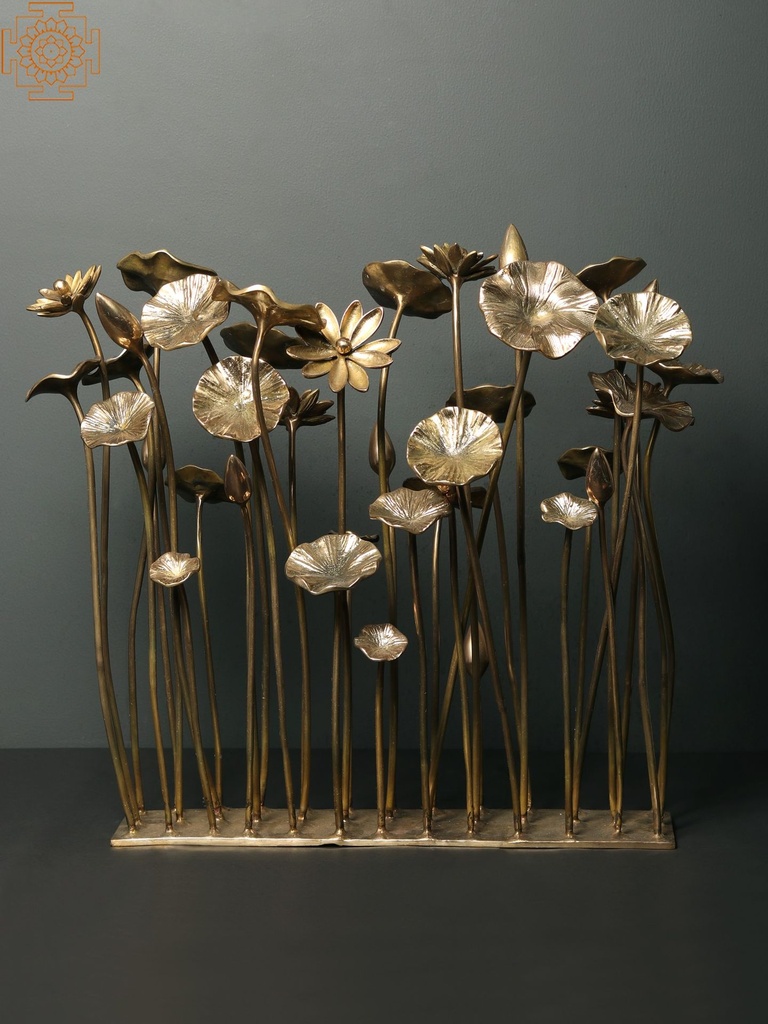 Brass Bunch Of Flower And Buds